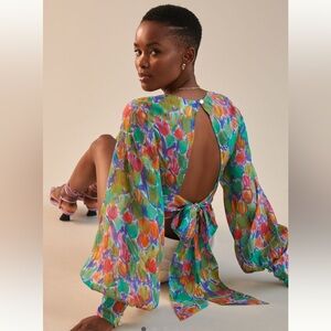 Hope for Flowers by Tracey Reese Open-Back Blouse